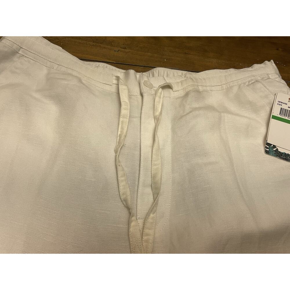 Cubavera Men's Linen-Blend Core Drawstring Pants Brilliant White Size Large NWT - Picture 4 of 13